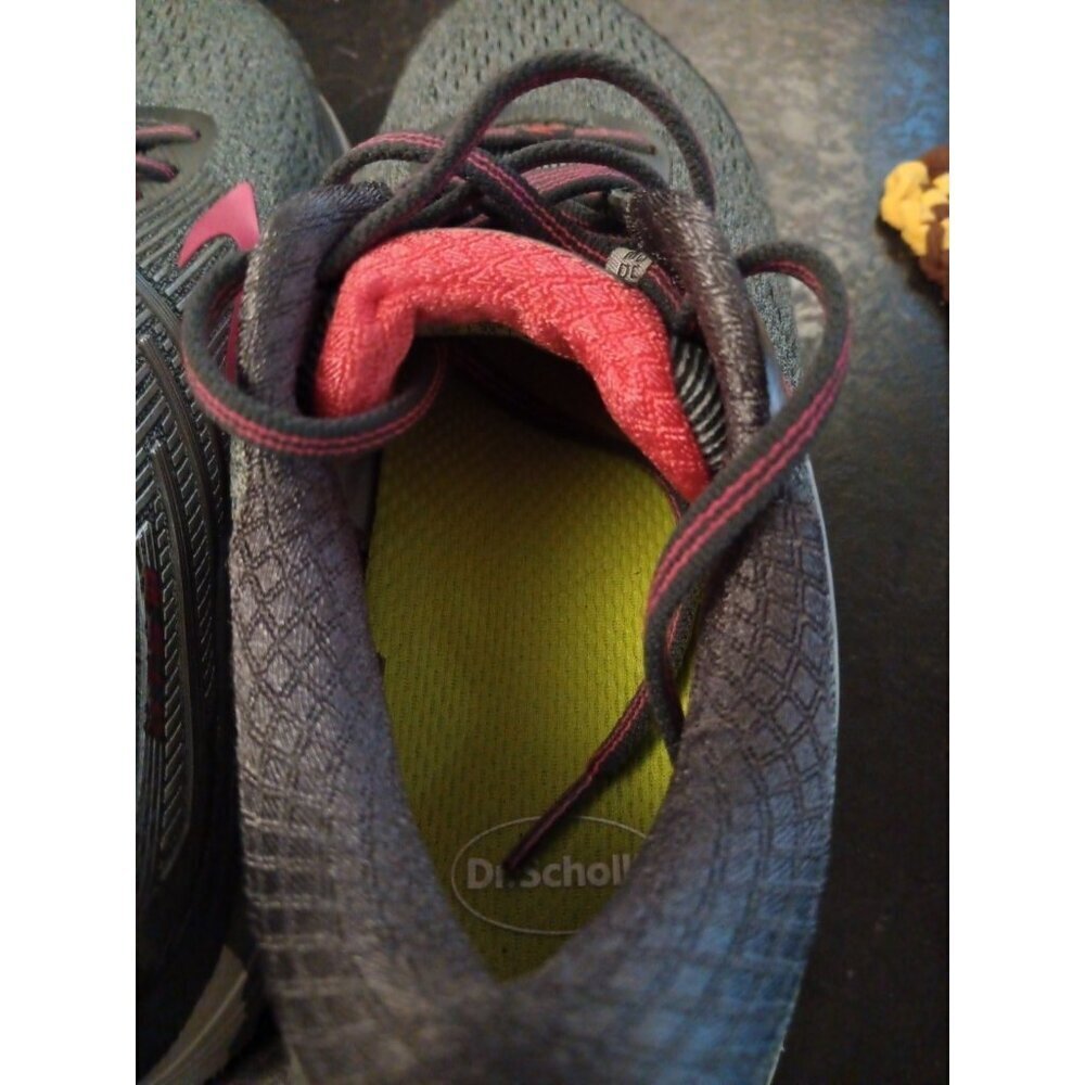 Brooks Adrenaline GTS 18 Gray Pink Lace Up Running Shoes Sneakers Size 10B - Picture 14 of 15